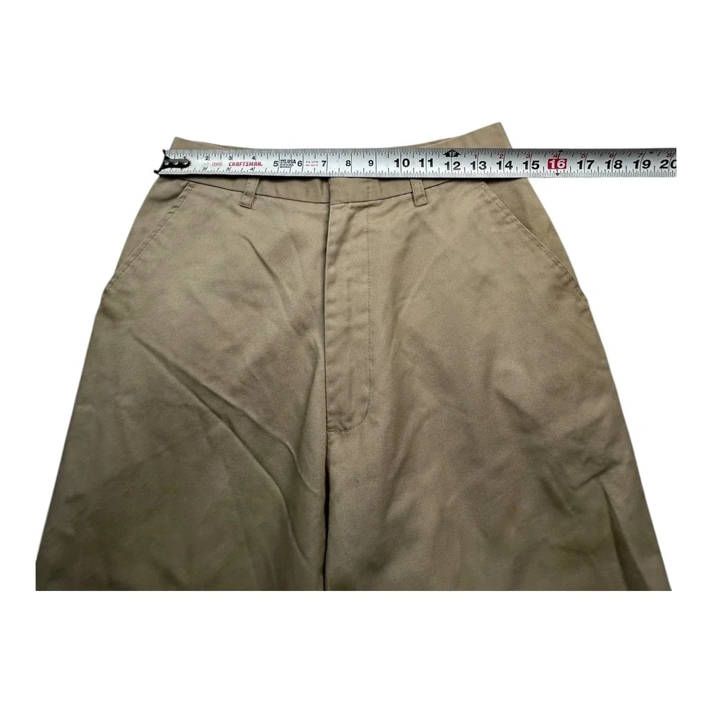 School Uniform Khaki Pants Boys Girls Flat Front‎ Classic Fit Size 30x30
